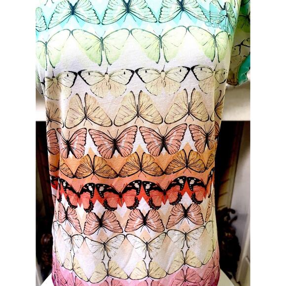 Adidas BUTTERFLY BLUE PINK firebird track Soccer Top Crew Neck Borbo Med Jogger - Picture 4 of 7